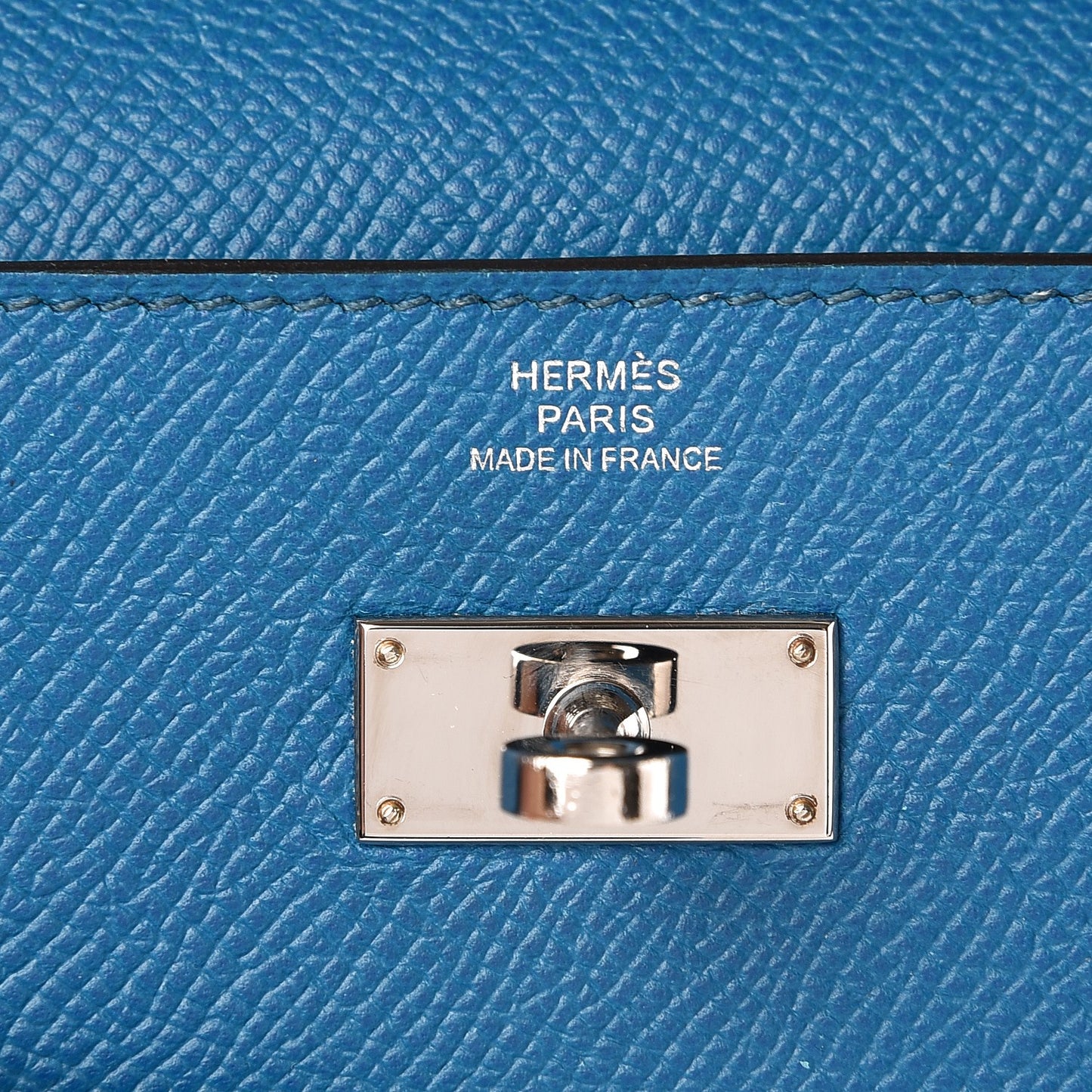 Epsom Kelly Longue Wallet Bleu Izmir