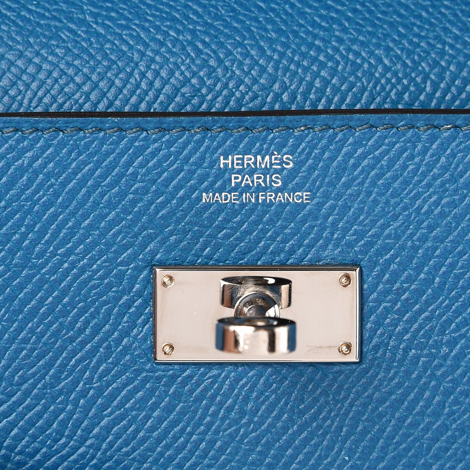 Hermes Epsom Kelly Longue Wallet Bleu Izmir 6 of 17