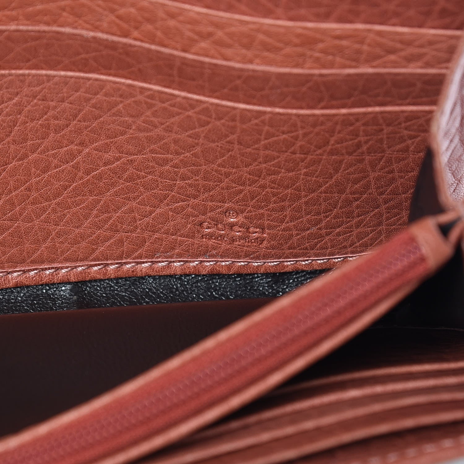 Gucci Monogram Continental Flap Wallet Coral 6 of 16
