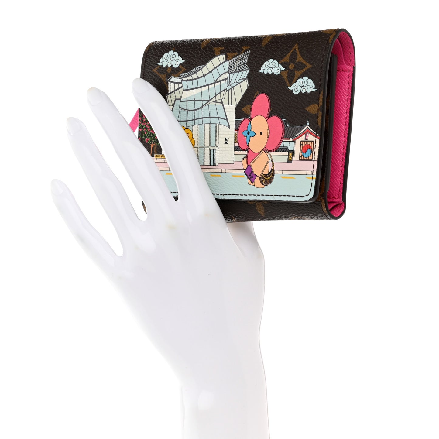Monogram 2022 Christmas Animation Seoul Victorine Wallet Fuchsia