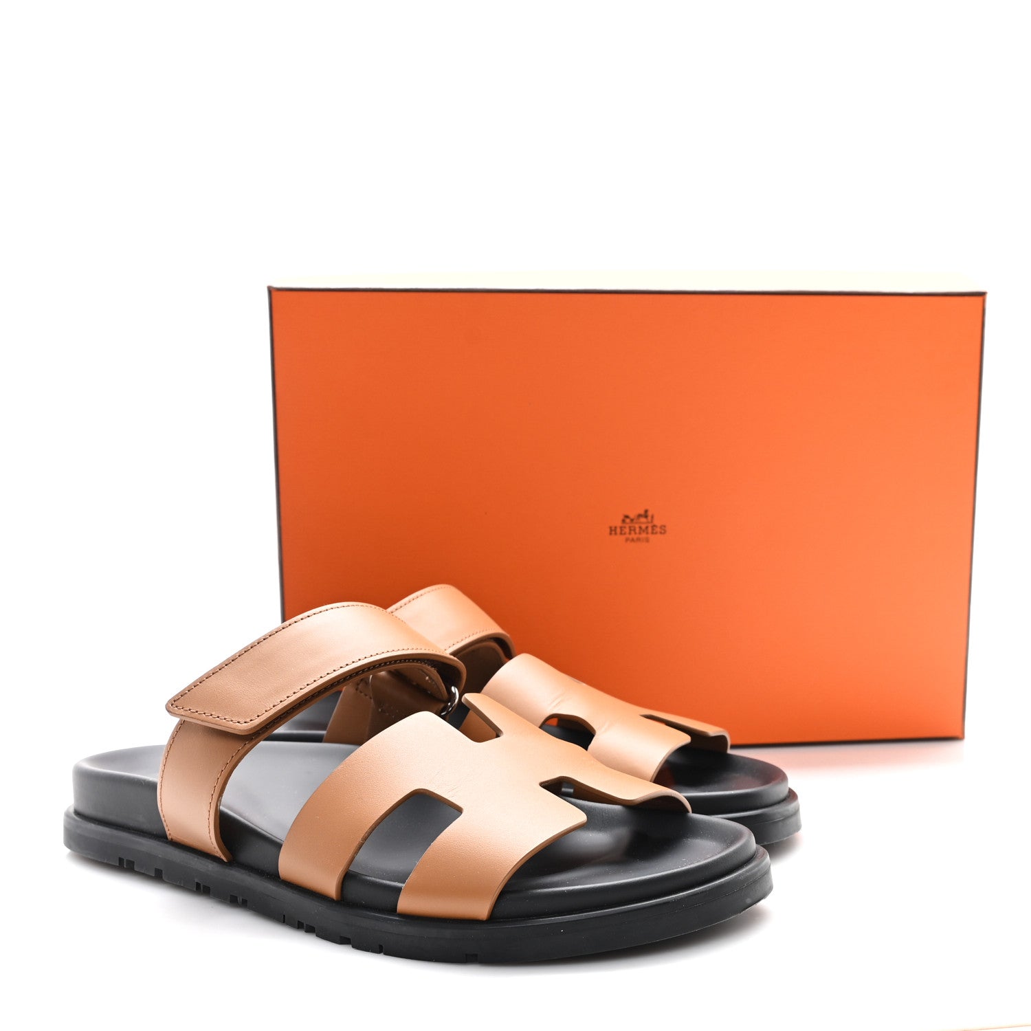 Hermes Calfskin Womens Chypre Sandals 39 Gold 10 of 10