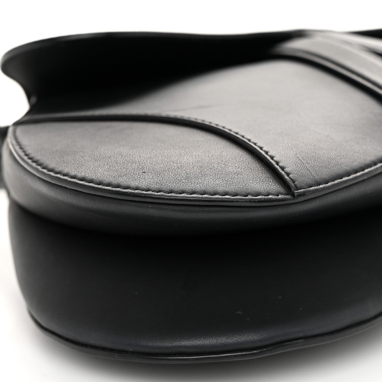 Christian Dior Ultra Matte Calfskin Saddle Bag Black 9 of 10