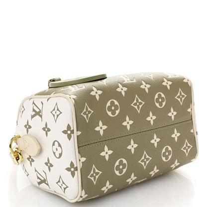 Louis Vuitton Empreinte Monogram Spring in the City Speedy Bandouliere 20 Kaki Beige Cream 4 of 9