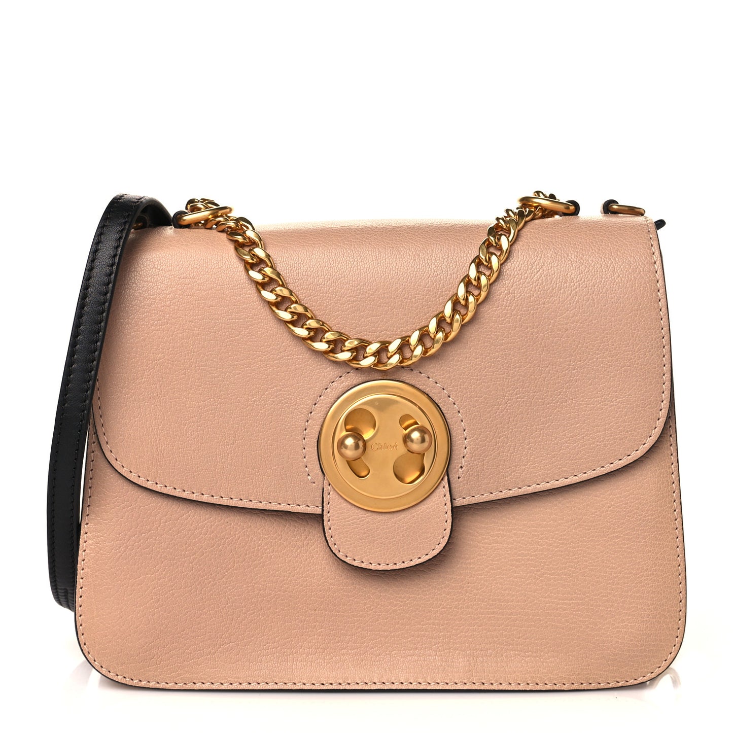 Goatskin Medium Mily Shoulder Bag Biscotti Beige