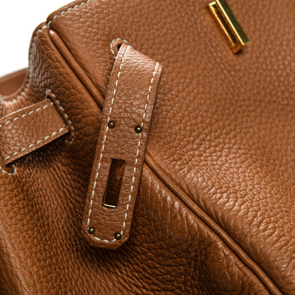 Hermes Taurillon Clemence Birkin 40 Gold 27 of 37