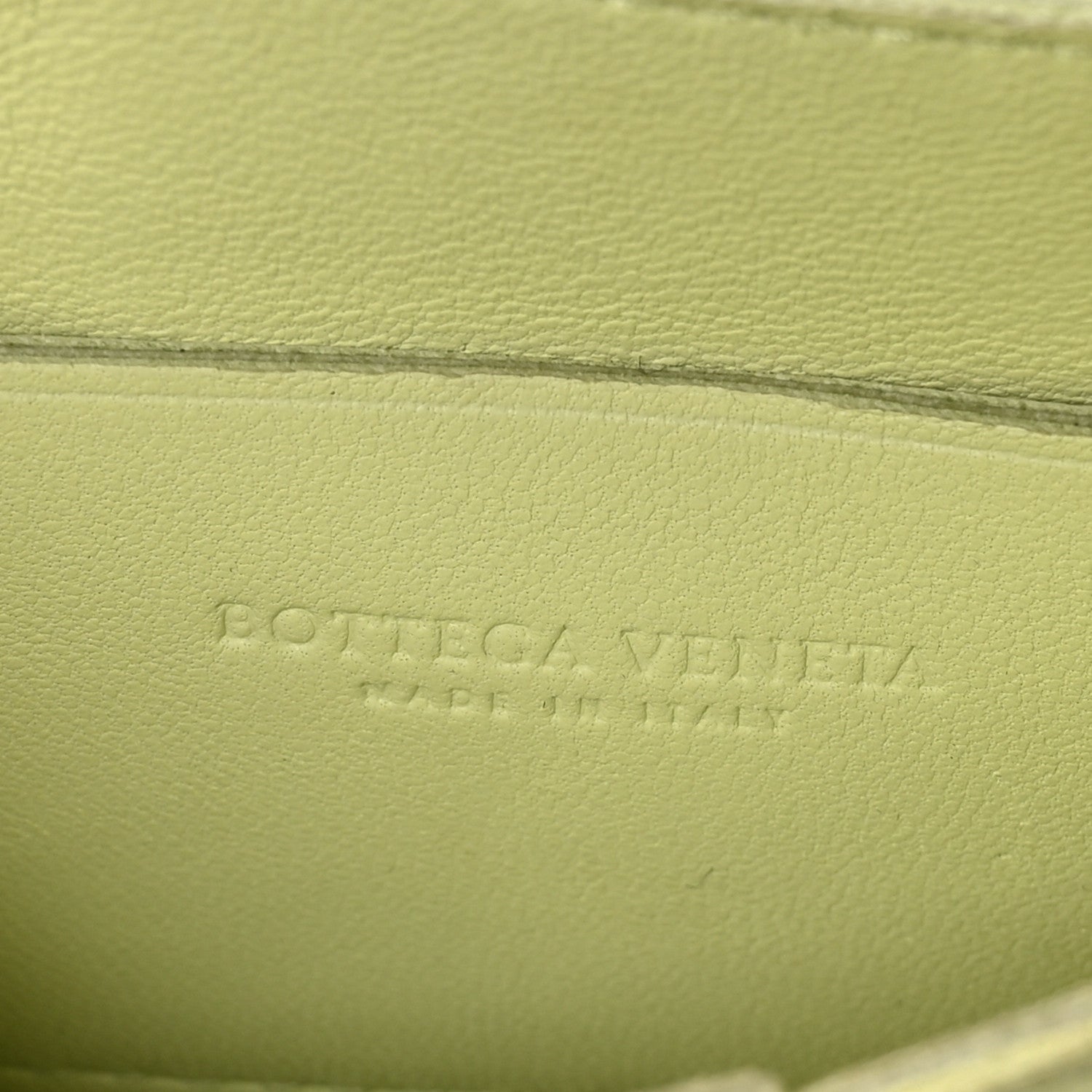 Bottega Veneta Lambskin Maxi Intrecciato Extra Mini Cassette Crossbody Bag Lemon Washed 6 of 9