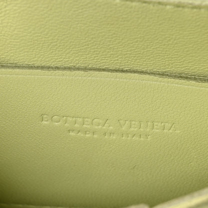 Bottega Veneta Lambskin Maxi Intrecciato Extra Mini Cassette Crossbody Bag Lemon Washed 6 of 9