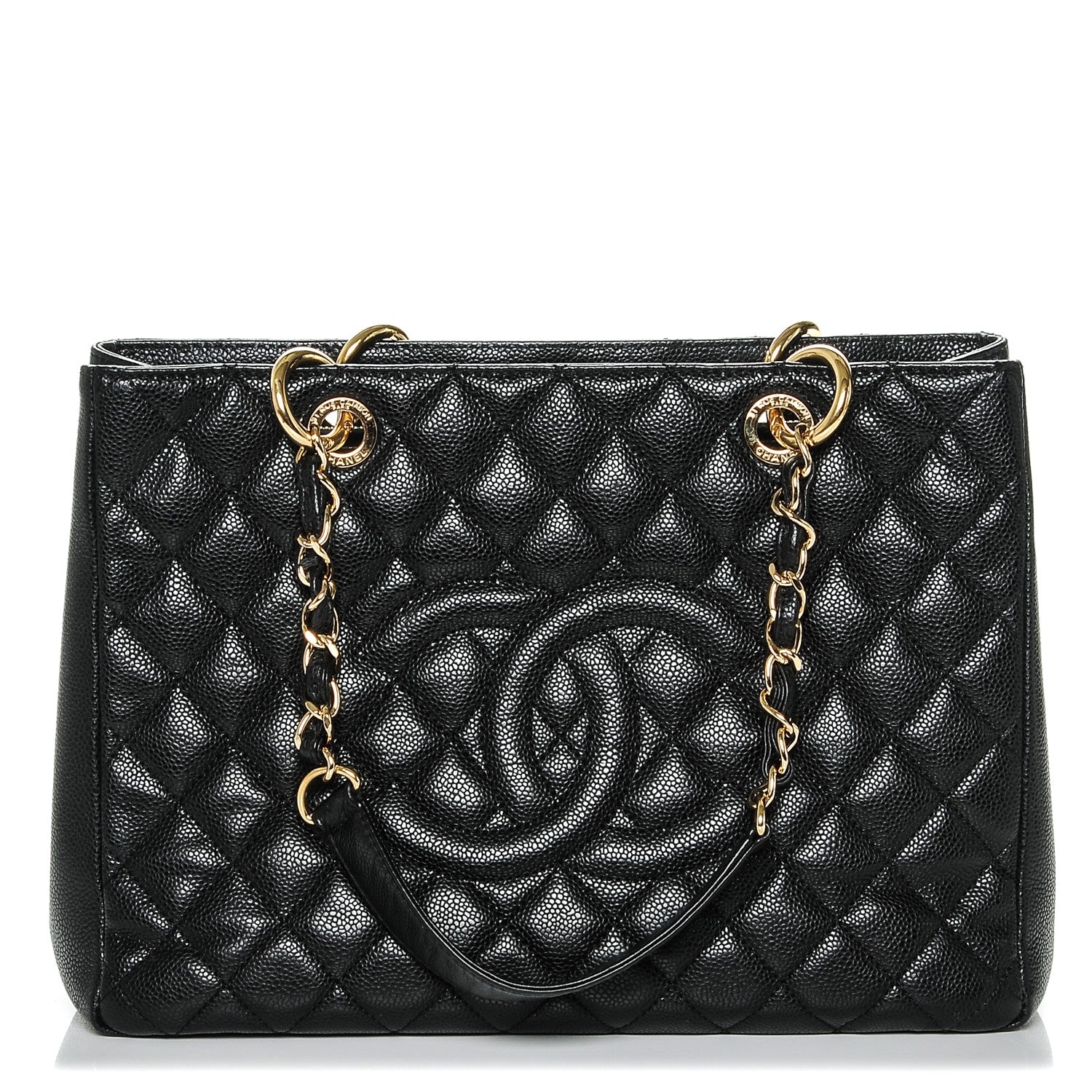 Chanel Caviar Quilted Grand Shopping Tote GST Black 1 of 6