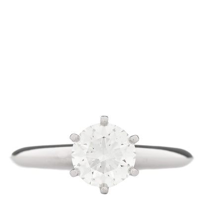 Tiffany Platinum Diamond 1.26ct Solitaire Engagement Ring 52 6 1 of 6