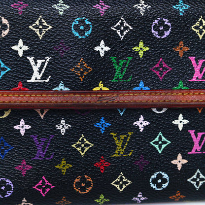 Louis Vuitton Monogram Multicolor Porte Tresor International Wallet Black 30 of 38
