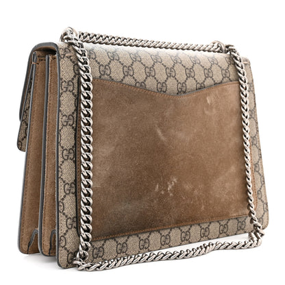 Gucci GG Supreme Monogram Medium Dionysus Shoulder Bag Taupe 3 of 19