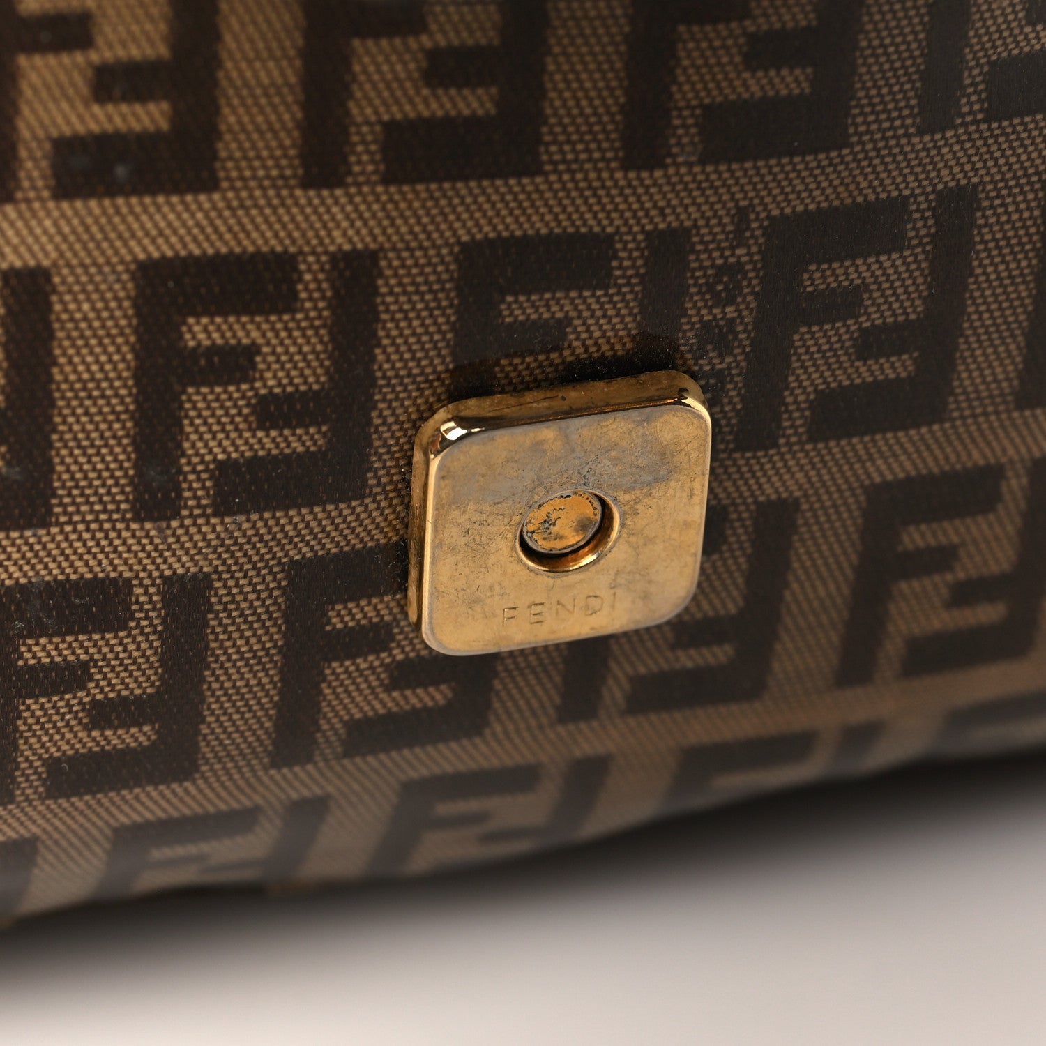Fendi Vinyl Zucchino Baguette Tobacco 10 of 13