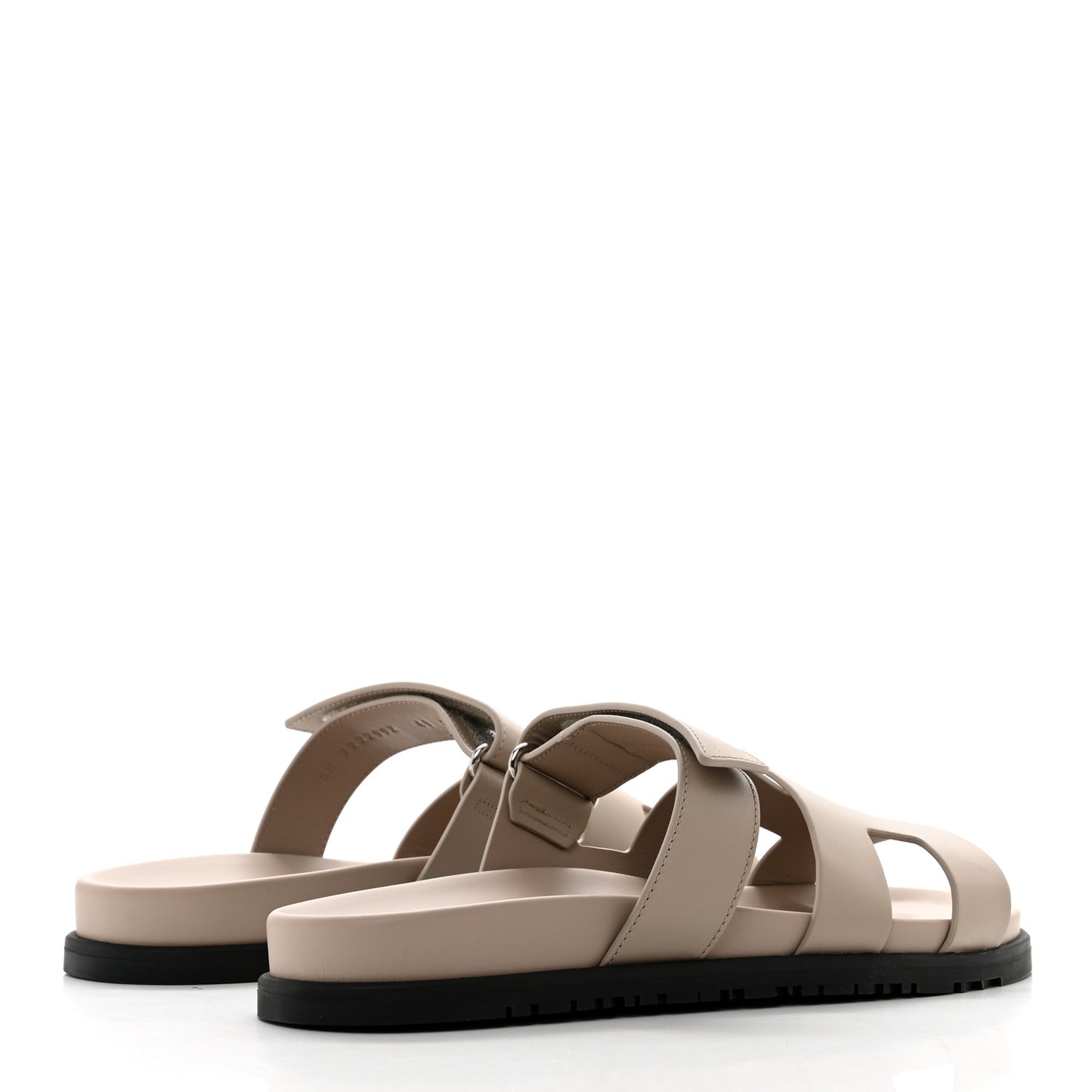Calfskin Mens Chypre Sandals 41 Beige Mastic