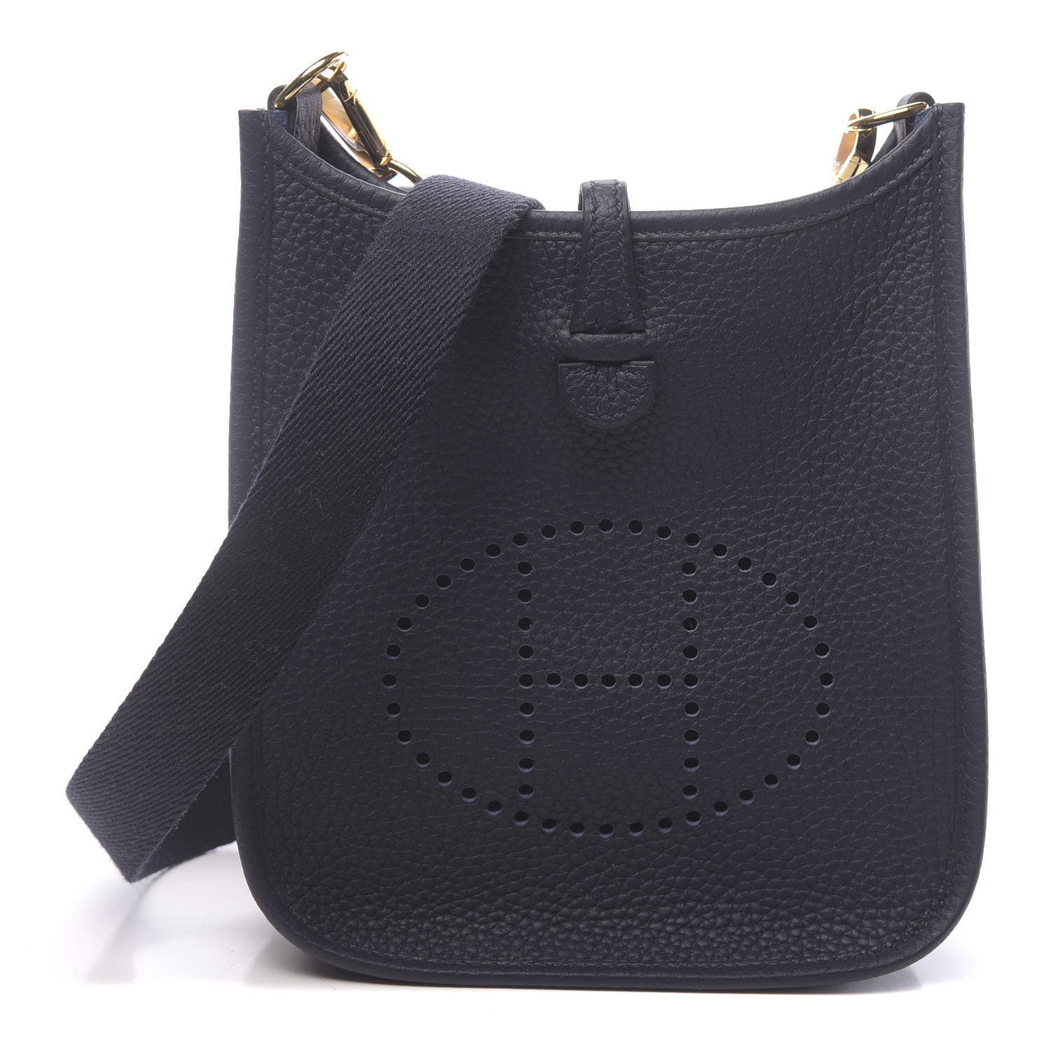 Hermes Taurillon Clemence Evelyne TPM Bleu Nuit 1 of 11