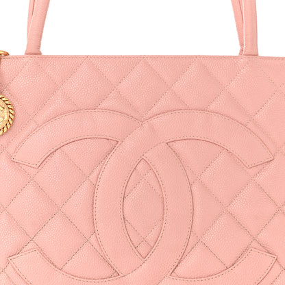Chanel Caviar Quilted Medallion Tote Light Pink 8 of 12