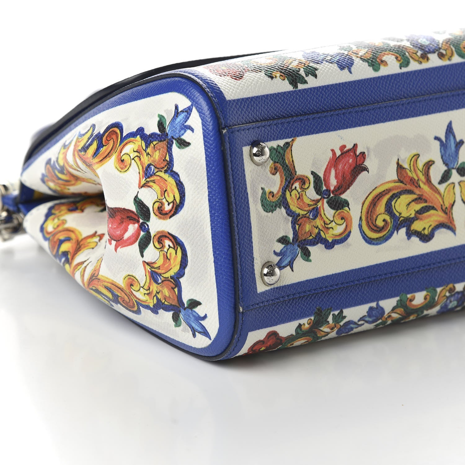 Dolce & Gabbana Dauphine Majolica Print Medium Miss Sicily Satchel Multicolor 6 of 9
