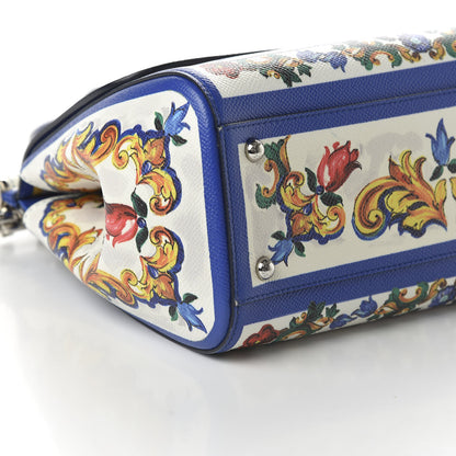 Dolce & Gabbana Dauphine Majolica Print Medium Miss Sicily Satchel Multicolor 6 of 9