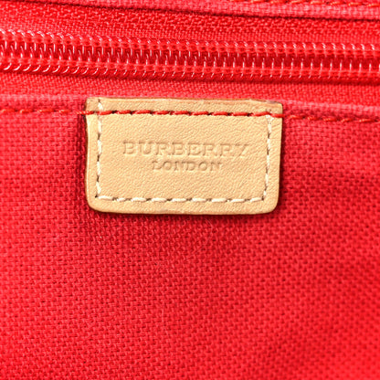 Burberry Vintage Check Tote Red 6 of 12