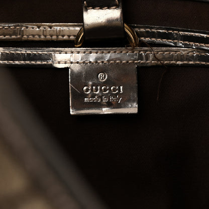 Gucci GG Plus Monogram Web Large Joy Shoulder Bag Metallic 6 of 12