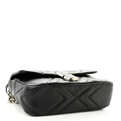 Marc Jacobs Lambskin Quilted J Marc Large Shoulder Bag Black 4 of 10