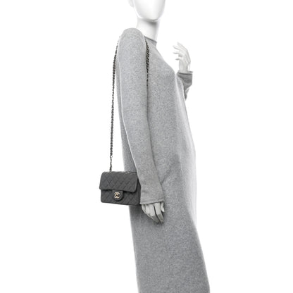 Chanel Lambskin Quilted Mini Rectangular Flap Dark Grey 2 of 11