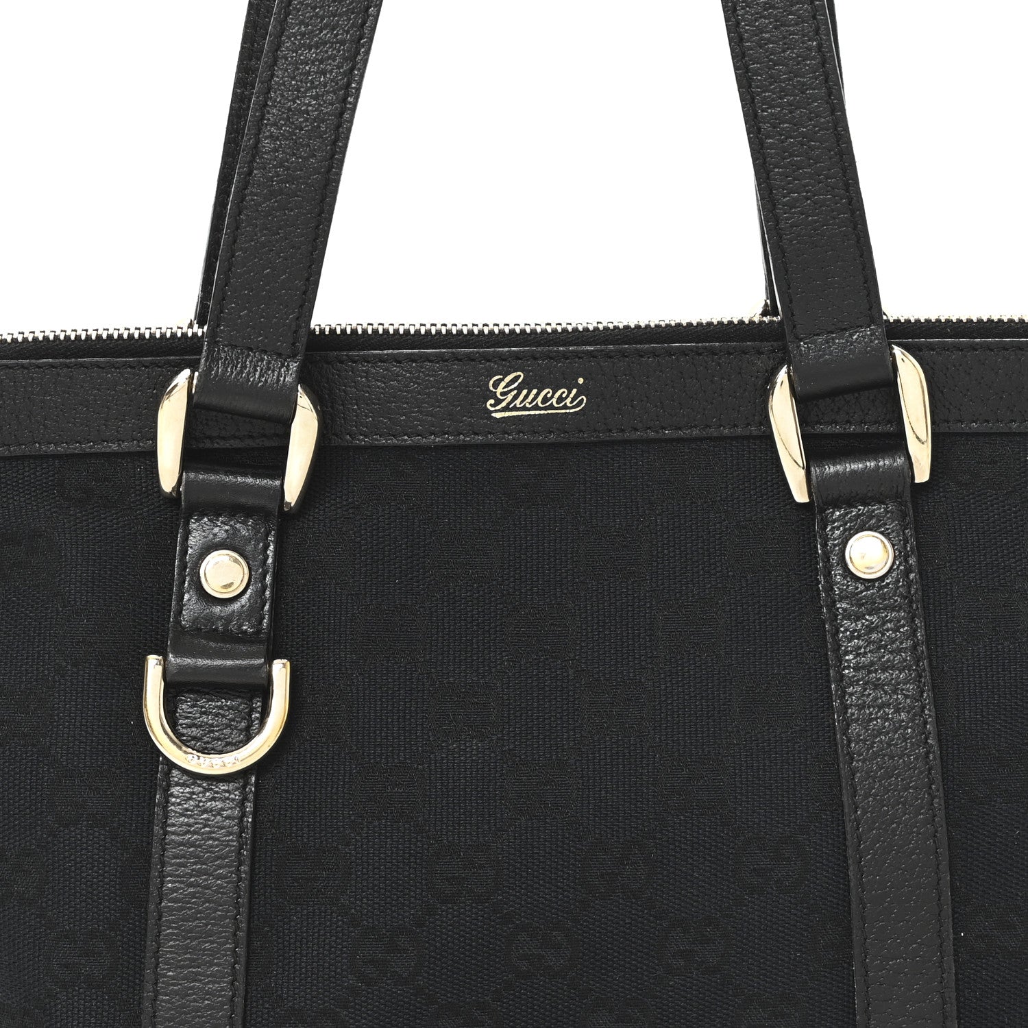 Gucci Monogram Small Abbey Tote Black 8 of 10