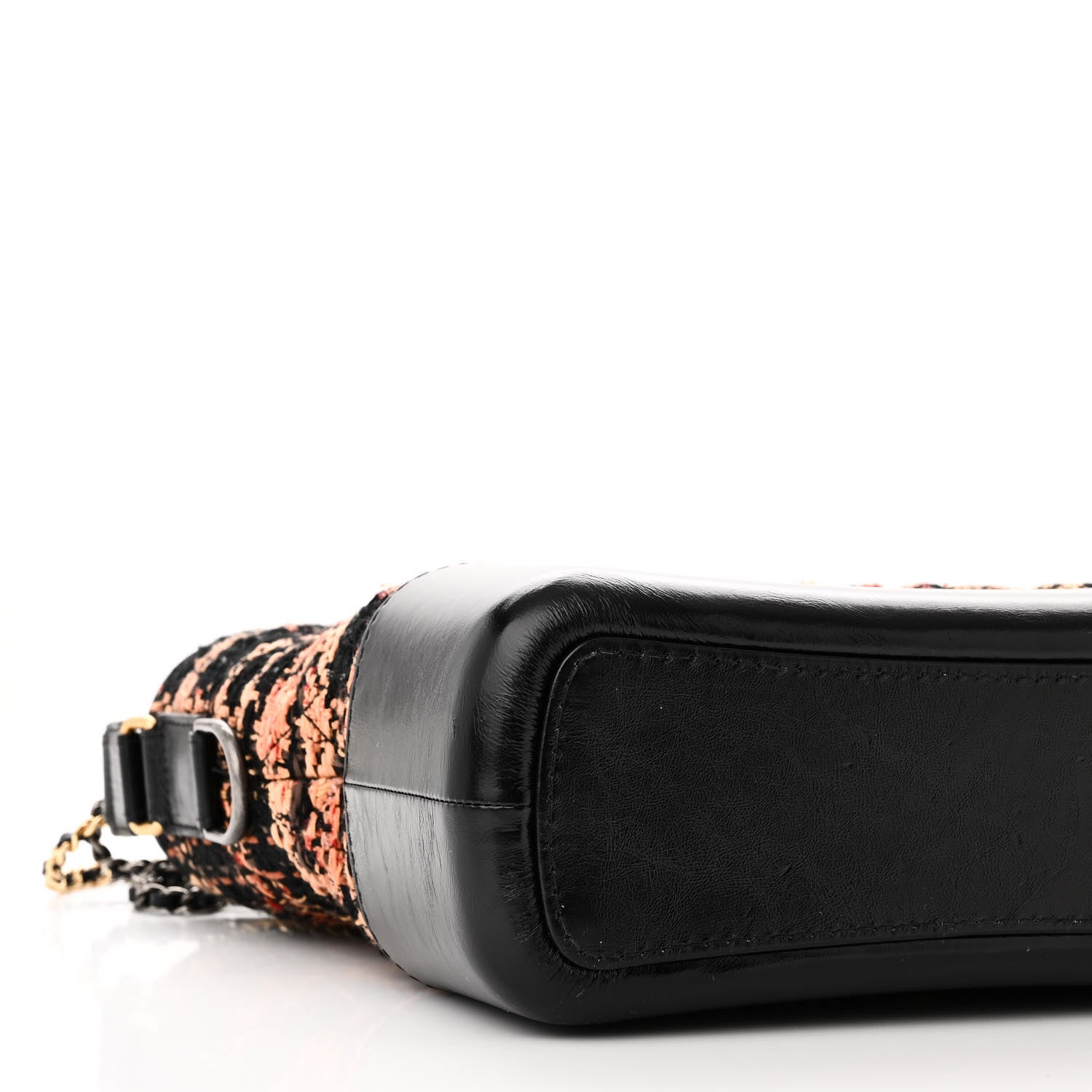 Chanel Tweed Calfskin Medium Gabrielle Hobo Black Brown 9 of 10