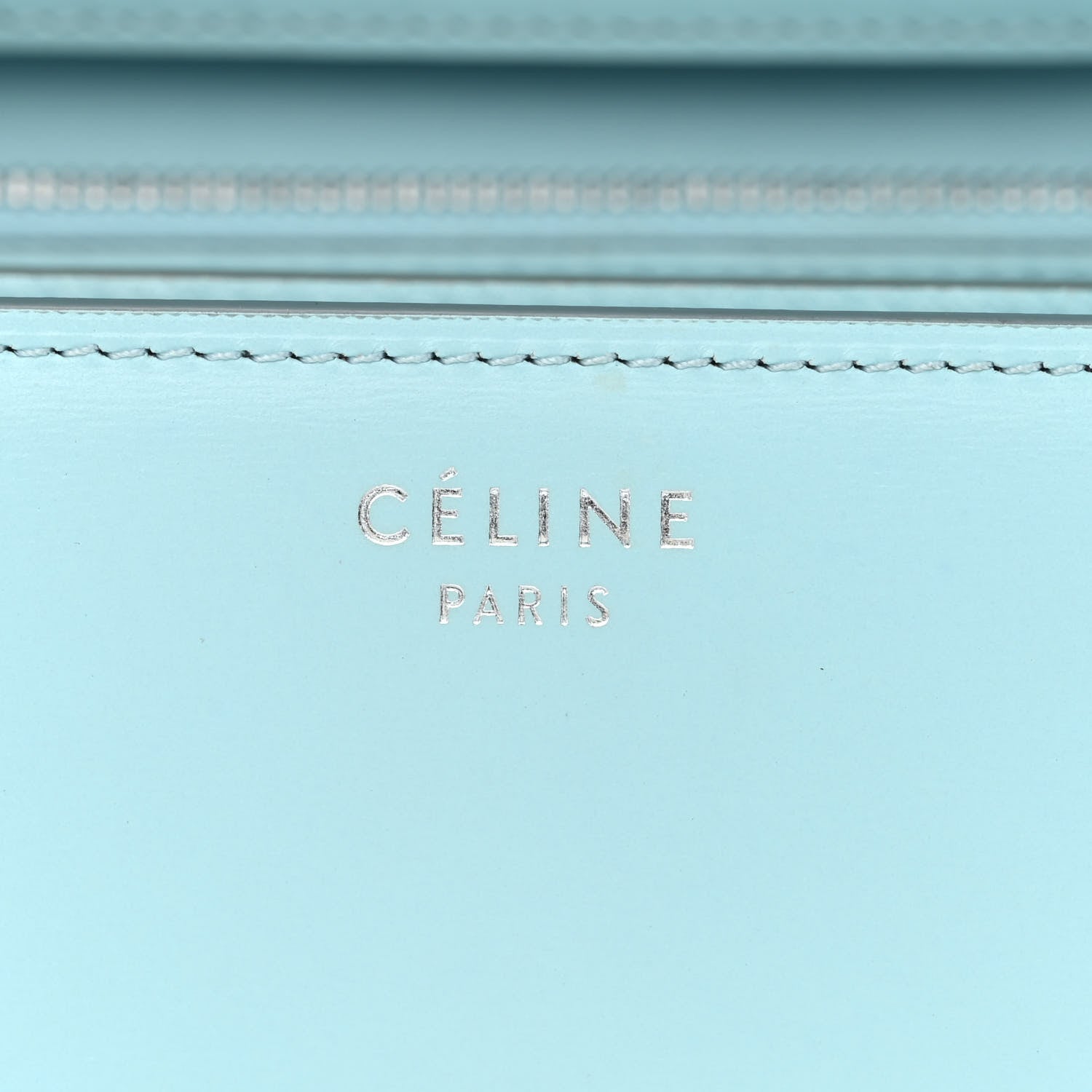 Celine Box Calfskin Medium Classic Box Flap Bag Light Blue 6 of 11
