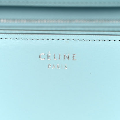 Celine Box Calfskin Medium Classic Box Flap Bag Light Blue 6 of 11