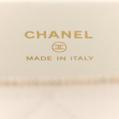 Chanel Caviar Quilted Small Vanity Case With Chain White 8 of 12