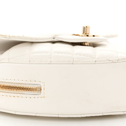 Chanel Lambskin Quilted CC In Love Heart Bag White 9 of 14