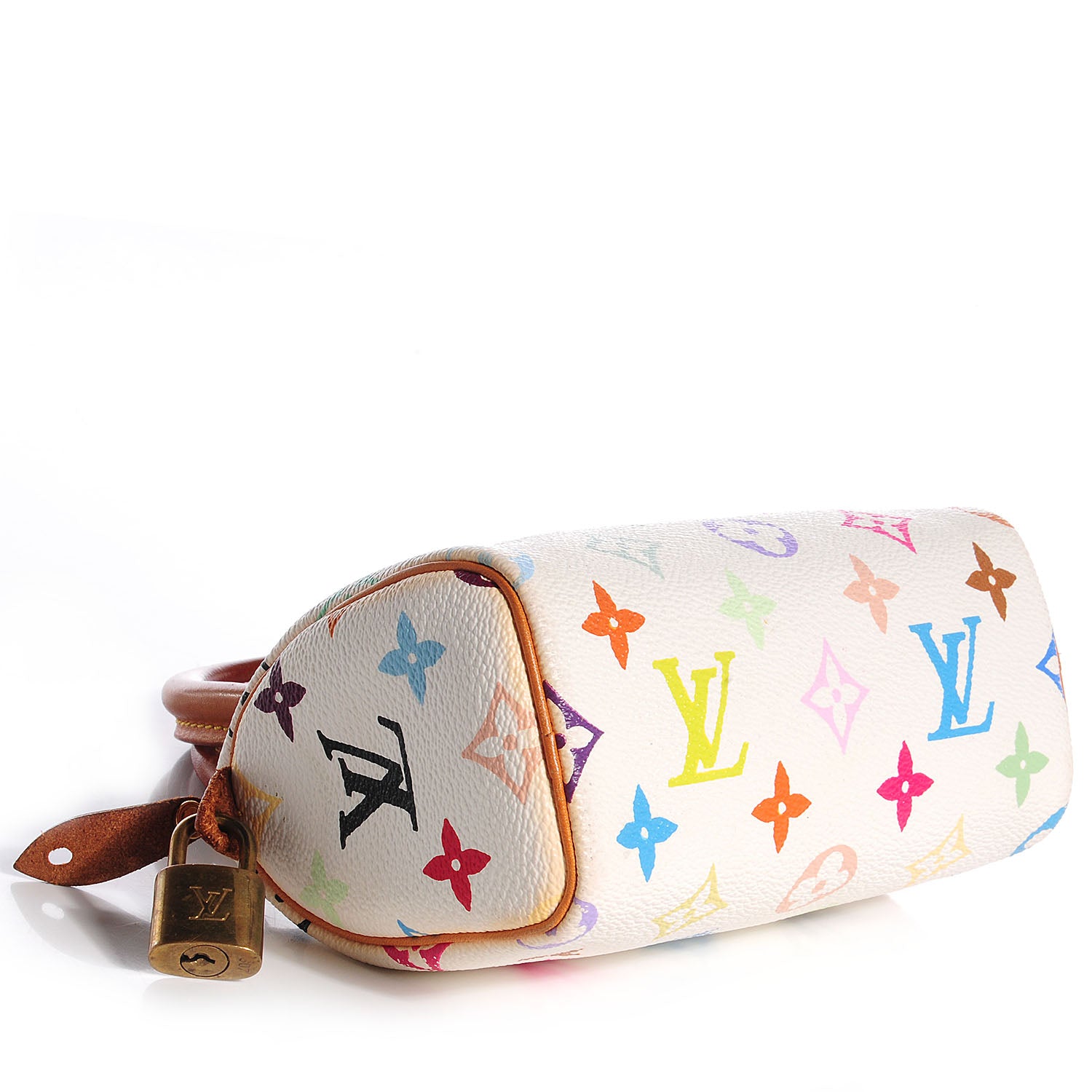 Louis Vuitton Monogram Multicolor Mini Sac HL Speedy White 4 of 8