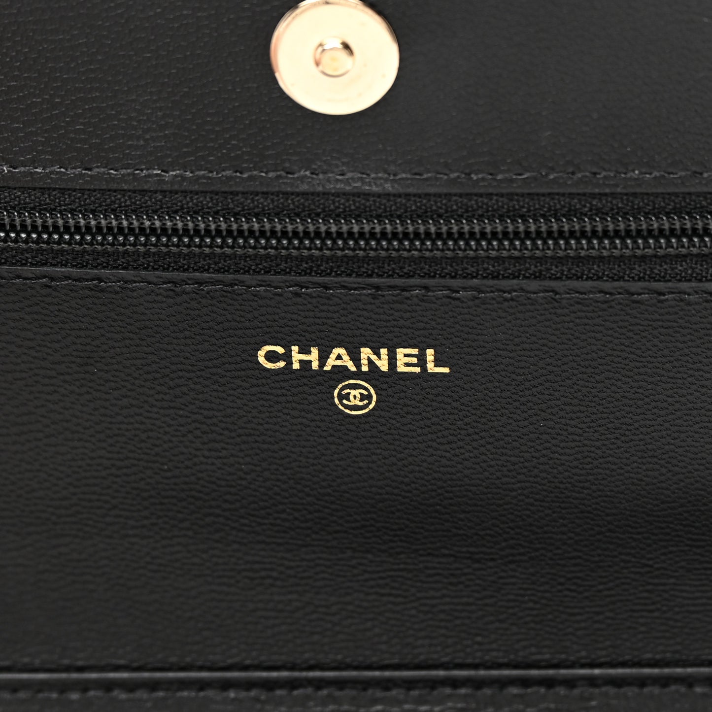 Goatskin Quilted Quilted Like A Wallet Wallet On Chain WOC Black