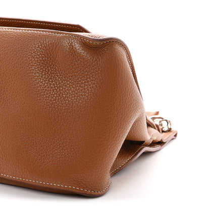 Hermes Taurillon Clemence Jypsiere 37 Gold 10 of 10
