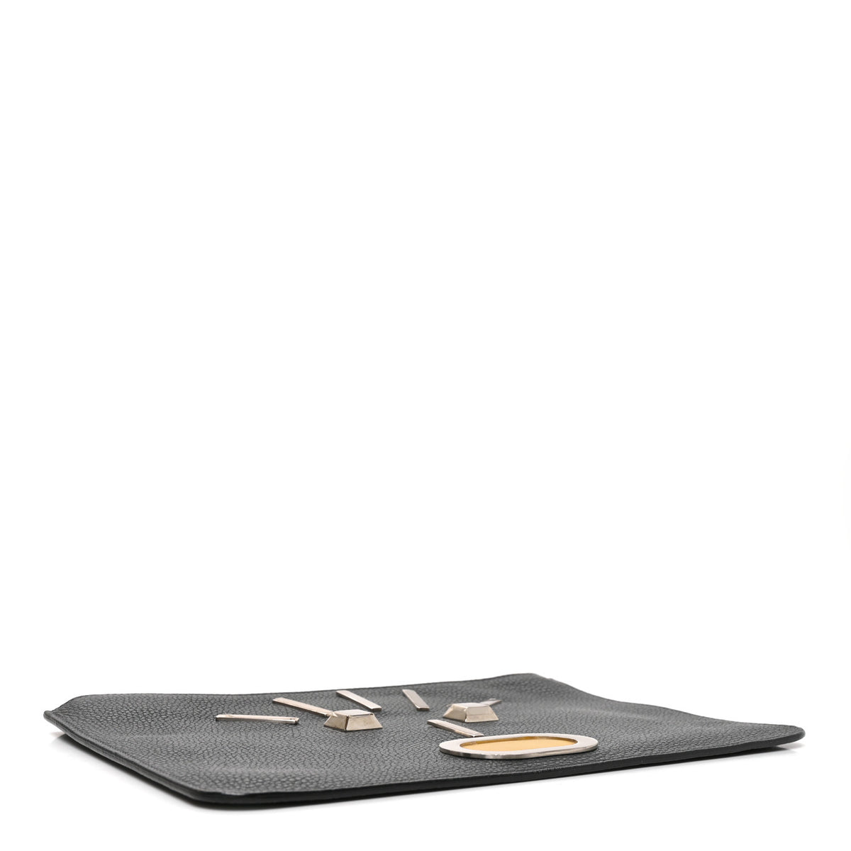 Fendi Cuoio Romano Faces Pouch Asfalto 4 of 8