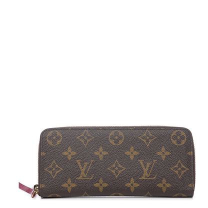 Louis Vuitton Monogram Clemence Wallet Fuchsia 1 of 6