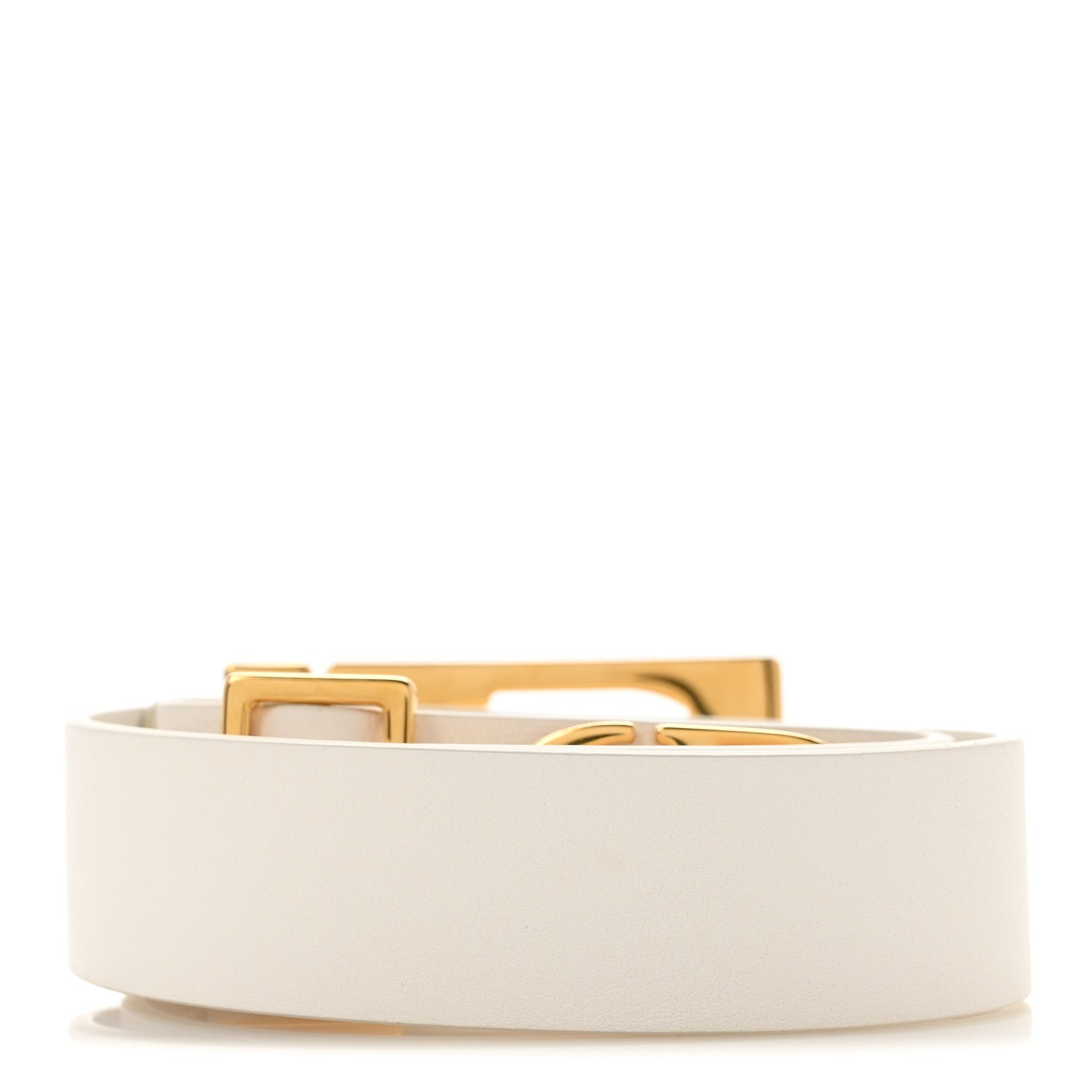 Christian Dior Calfskin 30 Montaigne 75 30 Belt White 2 of 8