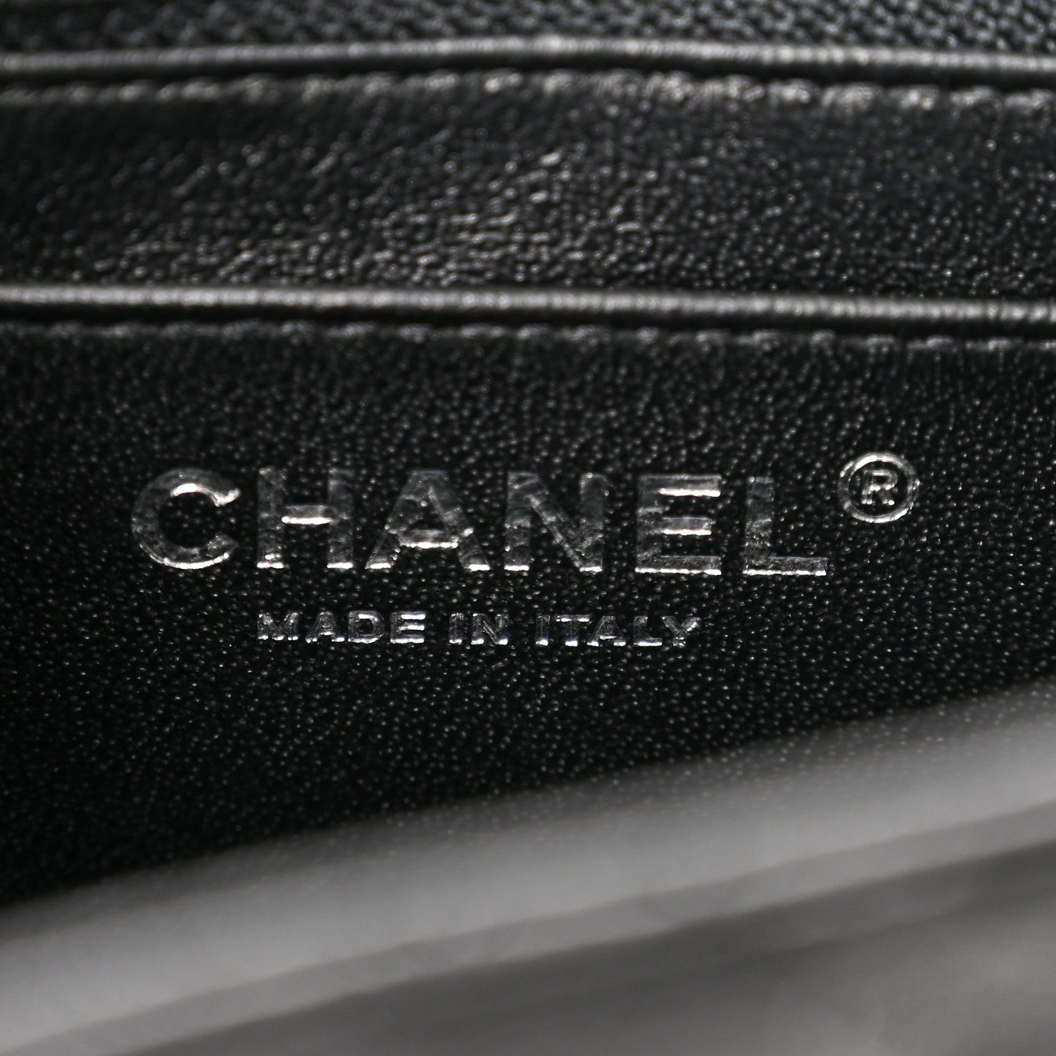 Chanel Crumpled Calfskin Quilted Mini Square Flap So Black 6 of 10
