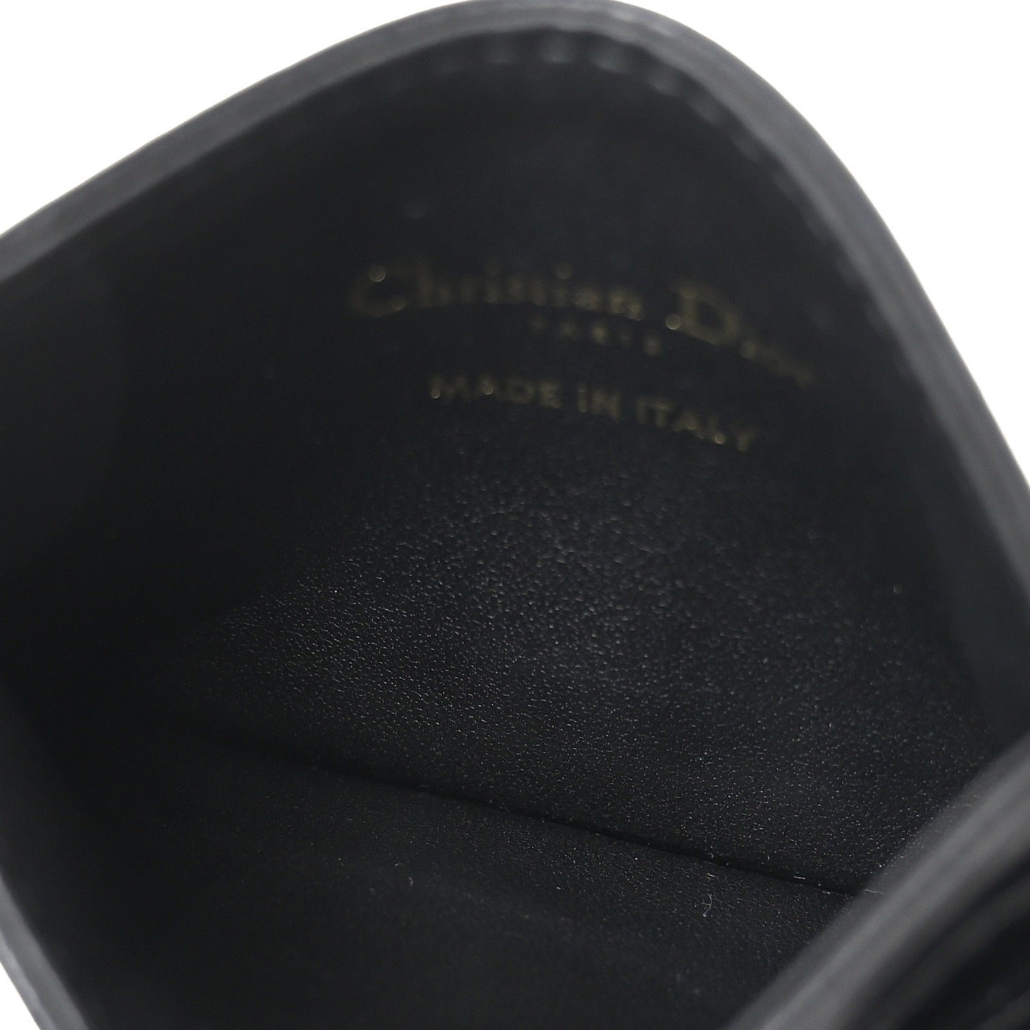 Christian Dior Supple Calfskin Cannage Caro Freesia Card Holder