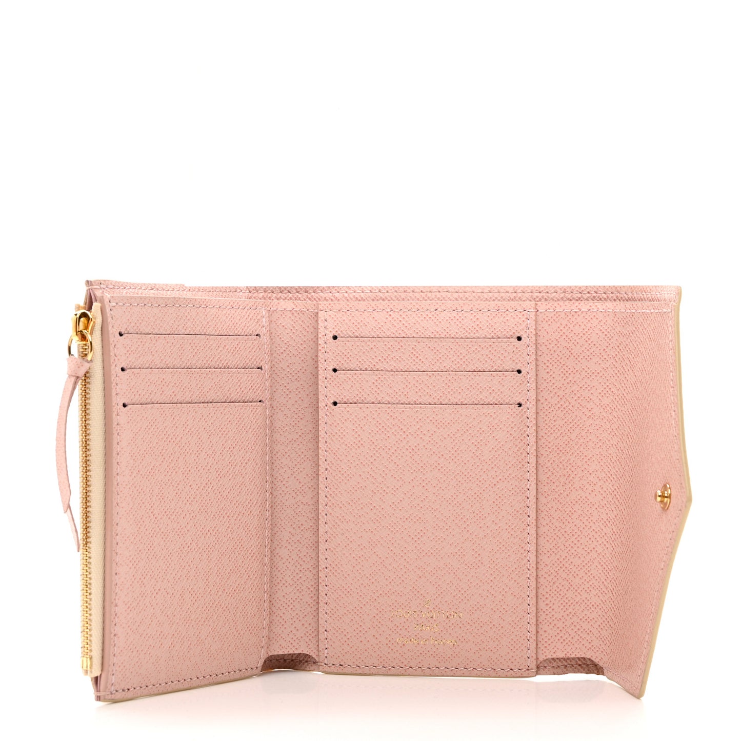 Damier Azur Victorine Wallet Rose Ballerine