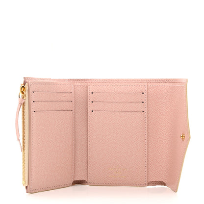 Louis Vuitton Damier Azur Victorine Wallet Rose Ballerine 5 of 8