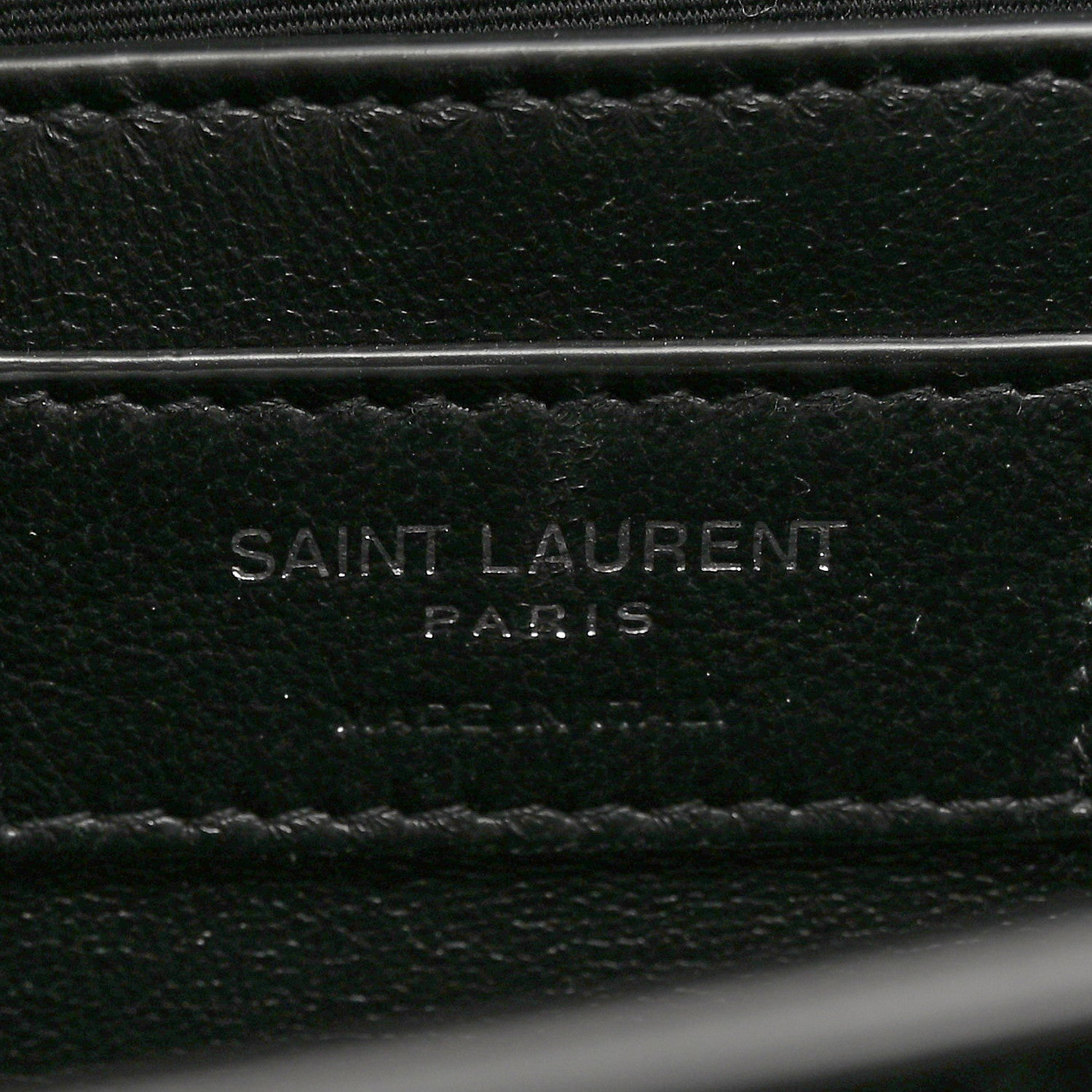 Saint Laurent Patent Cassandre Tassel Clutch Black 7 of 7
