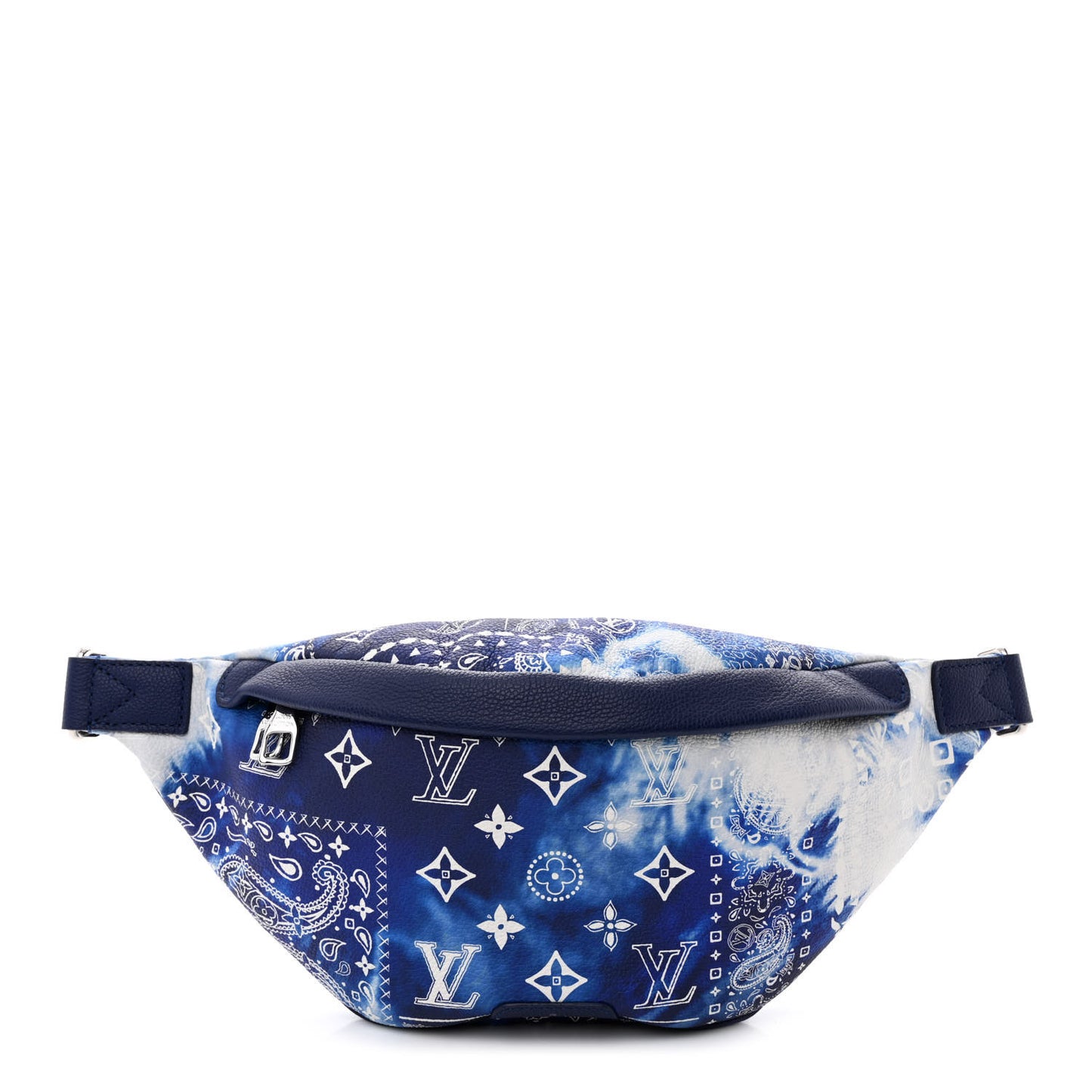 Cowhide Monogram Bandana Discovery Bumbag PM Blue