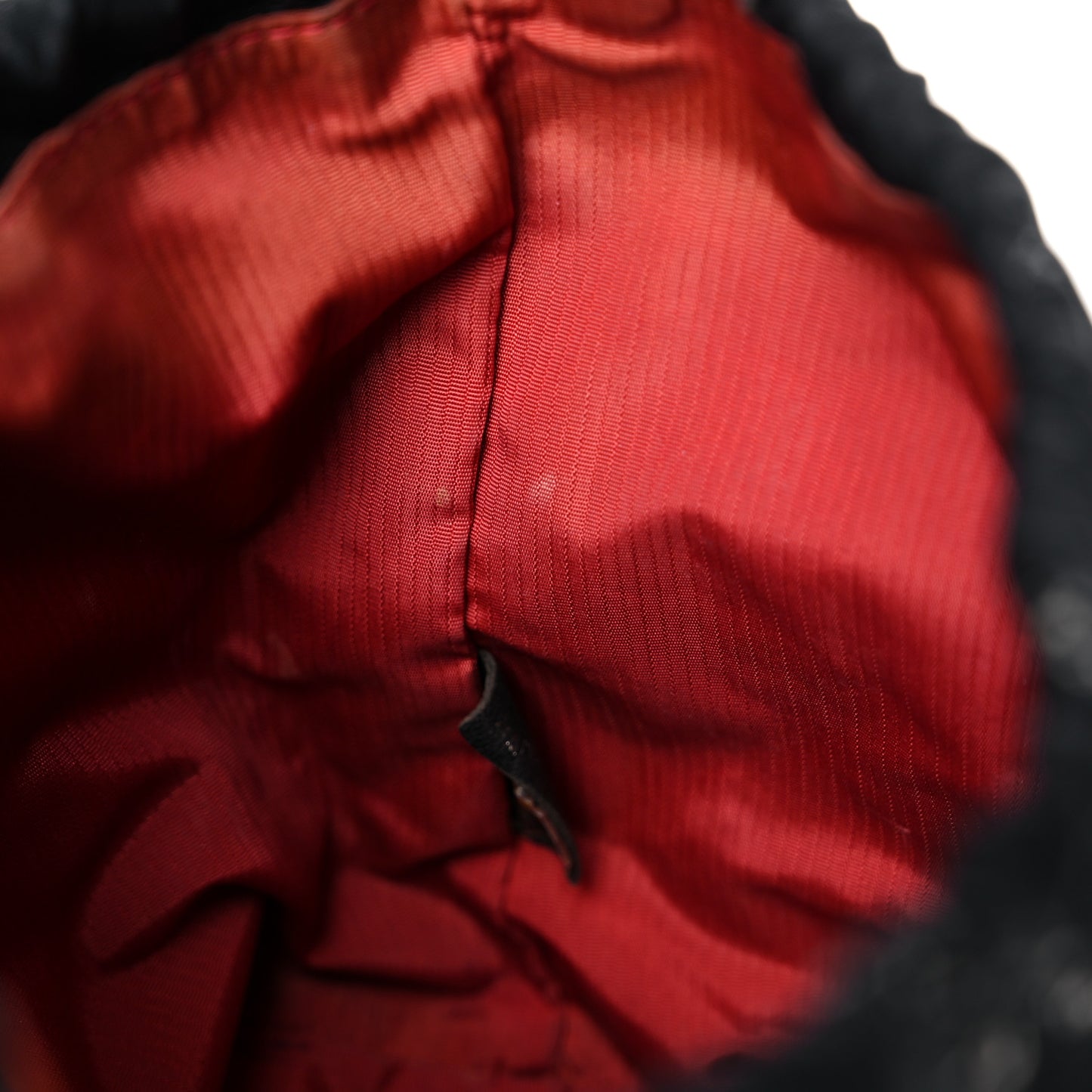 Nylon Travel Drawstring Bag Black
