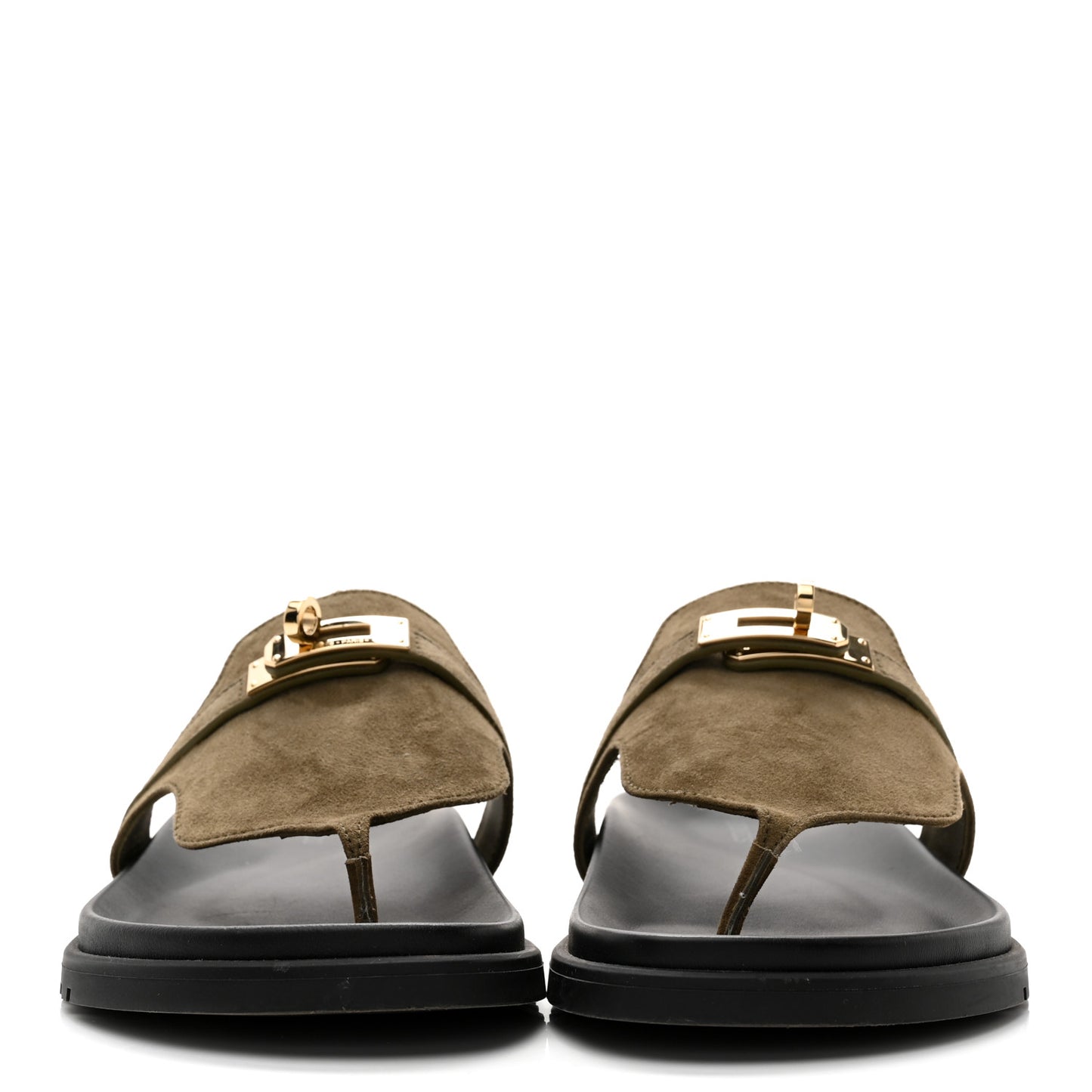 Suede Goatskin Womens Empire Sandals 37 Vert Toundra