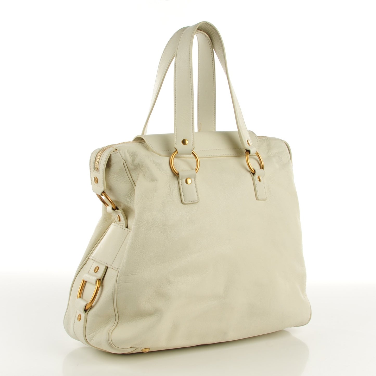 Calfskin Muse Messenger Bag White