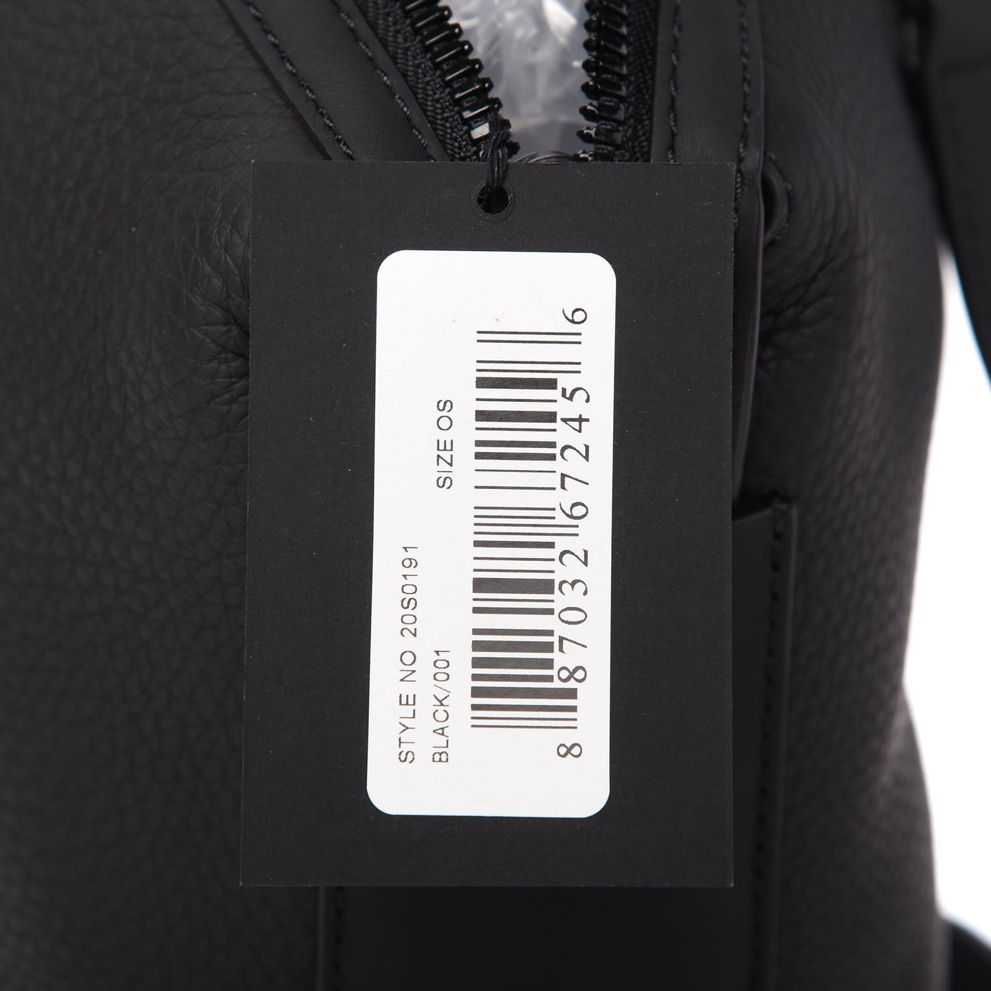 Pebbled Calfskin Emile Black