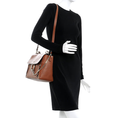 Chloe Calfskin Medium Faye Day Shoulder Bag Tan 2 of 7
