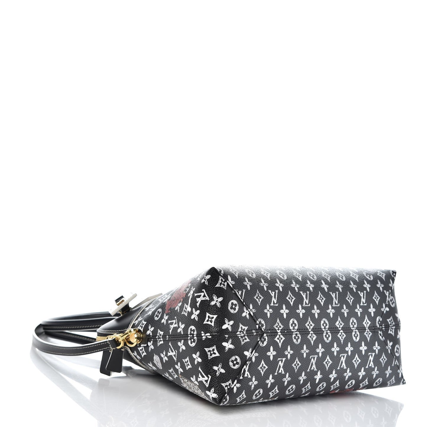 Calfskin Catogram Alma Souple MM Black