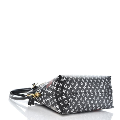 Louis Vuitton Calfskin Catogram Alma Souple MM Black 5 of 9